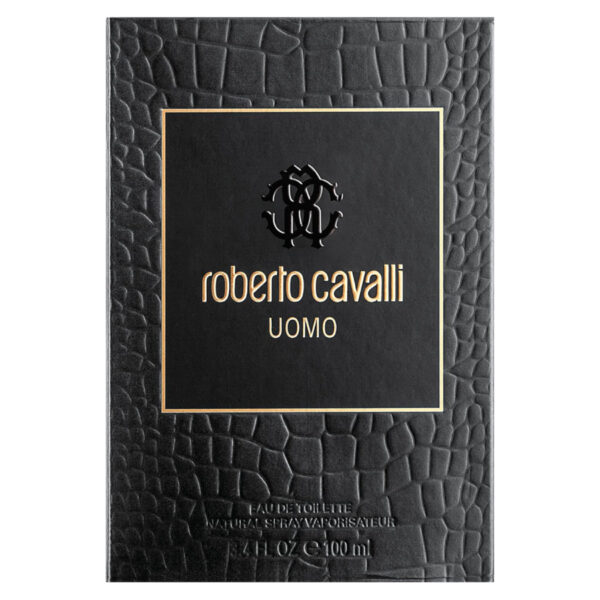 عطر روبرتو كافالي أومو الرجالي أو دو تواليت 100مل - Roberto Cavalli Uomo For Him EDT 100ml - Image 3