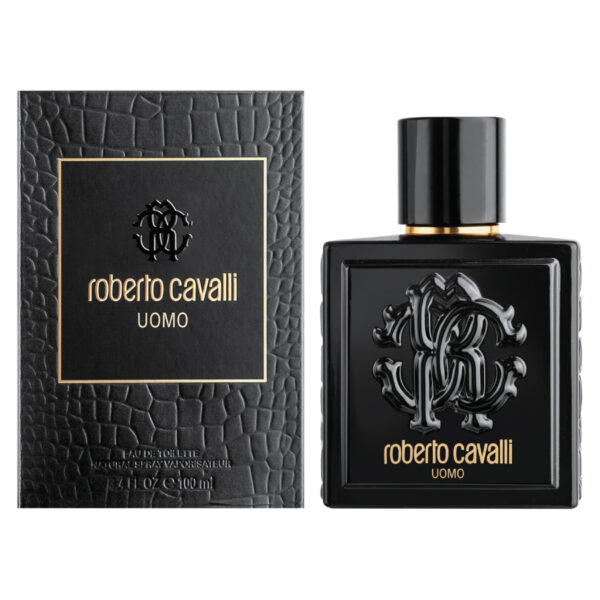 عطر روبرتو كافالي أومو الرجالي أو دو تواليت 100مل - Roberto Cavalli Uomo For Him EDT 100ml - Image 2