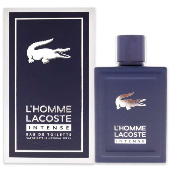 ⁦عطر لاكوست لهوم إنتس أو دو تواليت 100مل - L' homme Intense Eau De Toilette 3.4 oz⁩ - الصورة ⁦2⁩